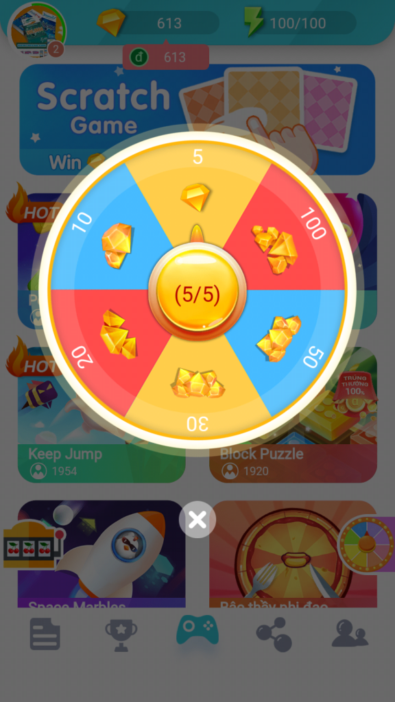 Easy Coin vòng quay may mắn nhận kim cương